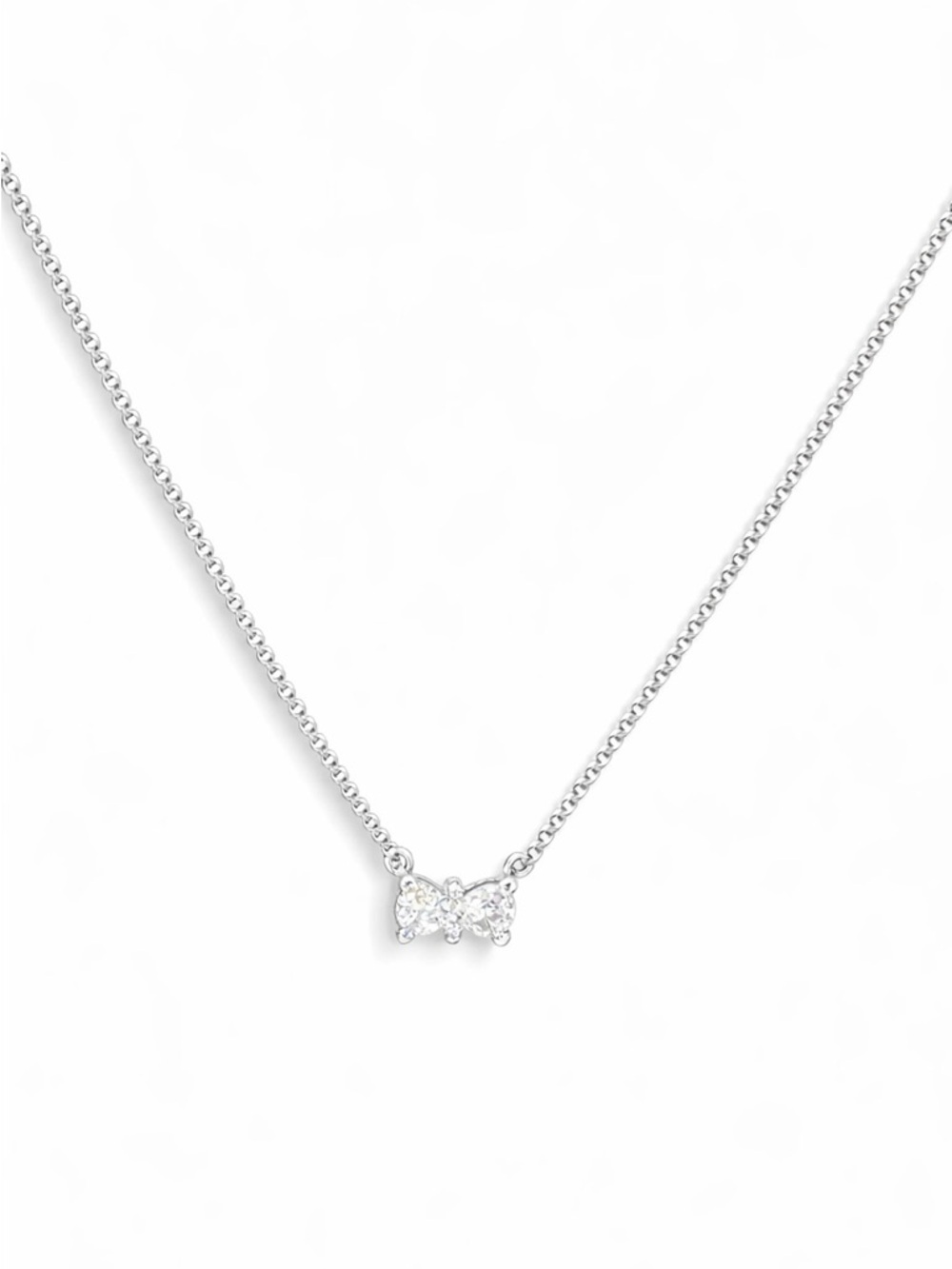 PANDORA Sparkling Bow Necklace
